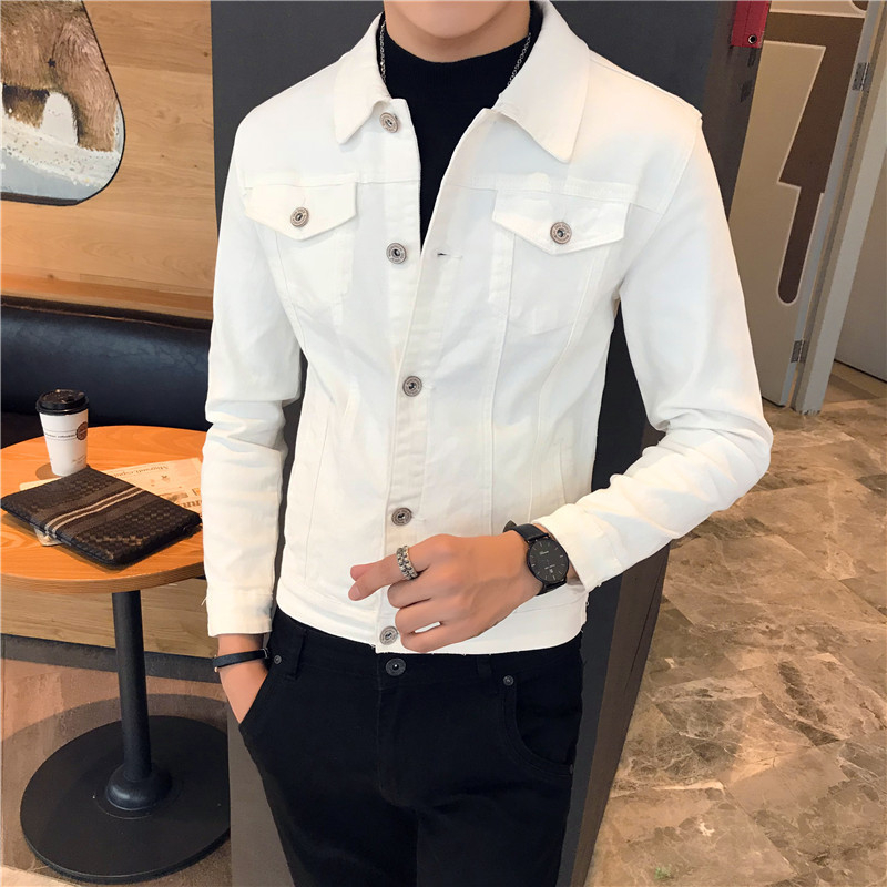 Traper jakna slim fit, korejskog stila, reverni ovratnik, jednostruko zatvaranje, dugi rukavi