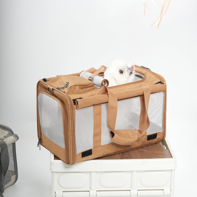 Чанта за котки, побираща две котки, проветривa чанта за пренасяне на домашни любимци (Material: Oxford; Category: Pet bag; Hardness: Medium-soft; Applicable weight: 7 kg+)