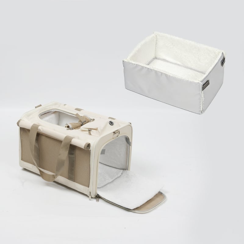 Чанта за котки, побираща две котки, проветривa чанта за пренасяне на домашни любимци (Material: Oxford; Category: Pet bag; Hardness: Medium-soft; Applicable weight: 7 kg+)