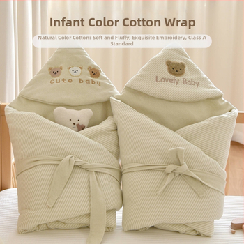 Detská deka z čistej bavlny, polyesterová výplň, jeseň-zima, pre novorodencov.