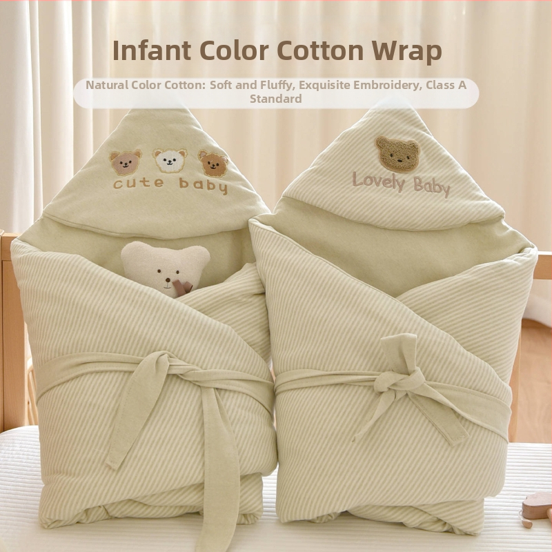 Detská deka z čistej bavlny, polyesterová výplň, jeseň-zima, pre novorodencov.