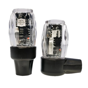 LED kapica ventila za gumu s višebojnim blještavim svjetlom, Punjiva ambijentalna svjetlost za motocikle i automobile – ABS+LED, 0.5W, 3.7V, model N510-B