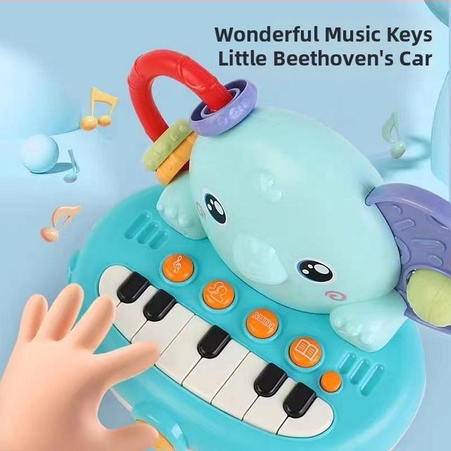 Whack-a-mole играчка с музикален барабан, пластмасова, шестоъгълна форма, за деца 0–3 години