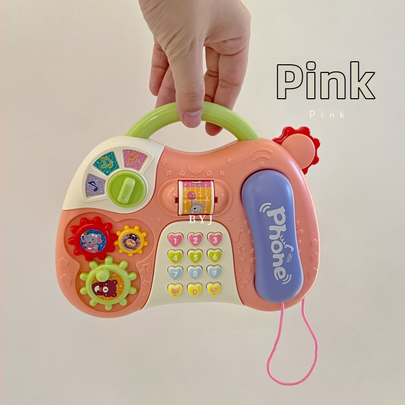 Whack-a-mole играчка с музикален барабан, пластмасова, шестоъгълна форма, за деца 0–3 години