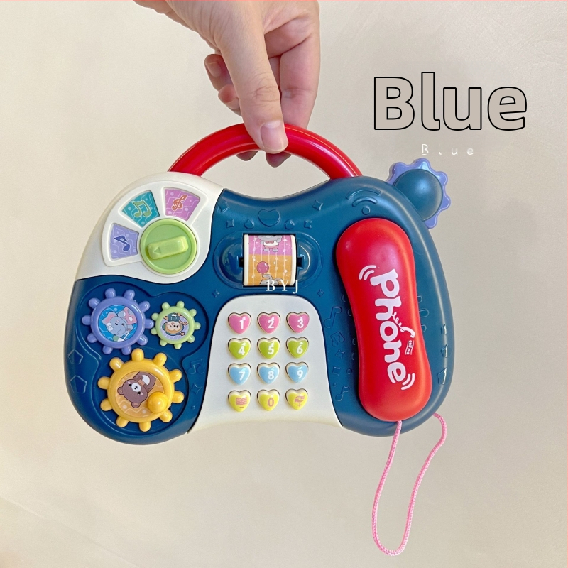 Whack-a-mole играчка с музикален барабан, пластмасова, шестоъгълна форма, за деца 0–3 години