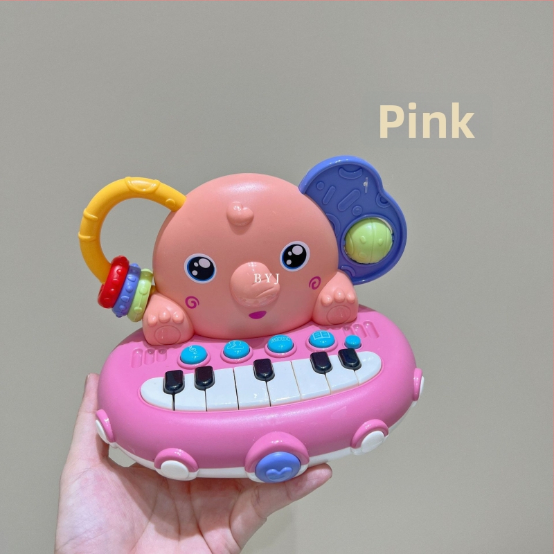 Whack-a-mole играчка с музикален барабан, пластмасова, шестоъгълна форма, за деца 0–3 години