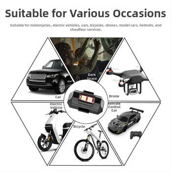 TDGO SL030B ABS Dekorativne Automobilske Svjetla — Montaža ljepilom, 5W, 3V