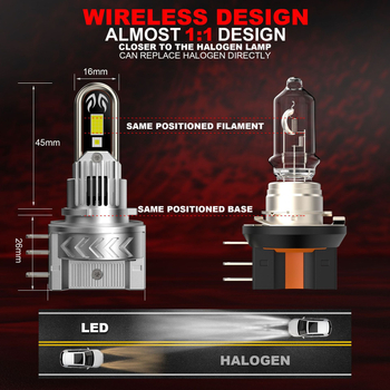 H-15 LED prednja svjetla za dugi domet, 80 W po paru, 9–16 V, 8400 lm, IP67