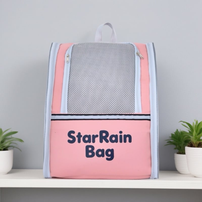 Дишаща сгъваема чанта за домашни любимци за котки и малки кучета, портативна раница за разходки, капацитет 7.5 кг за котки / 5.5 кг за кучета