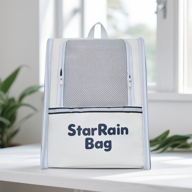 Дишаща сгъваема чанта за домашни любимци за котки и малки кучета, портативна раница за разходки, капацитет 7.5 кг за котки / 5.5 кг за кучета