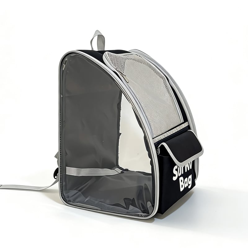 Дишаща сгъваема чанта за домашни любимци за котки и малки кучета, портативна раница за разходки, капацитет 7.5 кг за котки / 5.5 кг за кучета