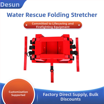 Sada nosidiel na vodné záchrany s chrbtovou platňou, skladacia plastová nosidla, PE držiak hlavy a krčná opora — Značka Three Tails, Model SWY-SYJYDJ-01