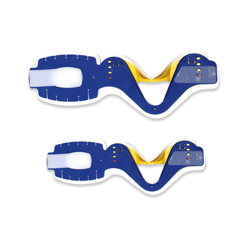 Σετ διασωστικού φορείου σε υδάτινο περιβάλλον με σπονδυλική πλάκα, πτυσσόμενο πλαστικό φορείο, PE σταθεροποιητής κεφαλής και λαιμού — Μάρκα Three Tails, Μοντέλο SWY-SYJYDJ-01