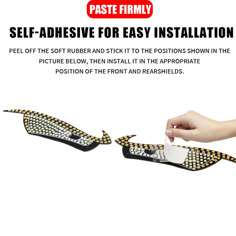 LED automobil Demon Eye svjetlo - 11 načina, USB napajanje, model XL Demon Eye, 5 V, 10 W