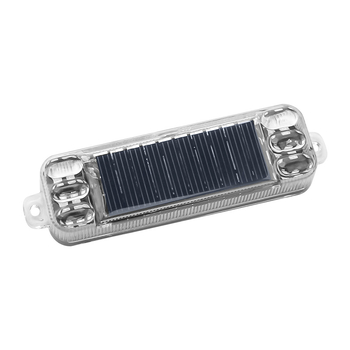 Chebufang solarni upozoravajući bljeskalica za motocikle, ABS + visoko sjajne LED diode, 12V, 3W, model 0126, pogodno za automobile, motocikle, bicikle i tricikle