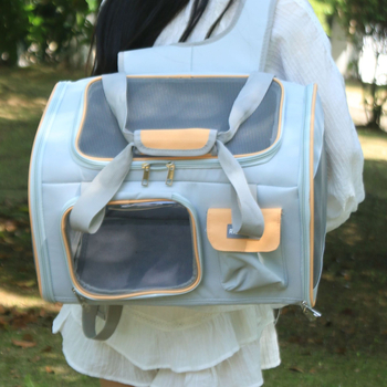 Чанта за котка на рамо от Oxford материал, преносима дишаща чанта за пътуване, произход Jiangxi, модел с букви