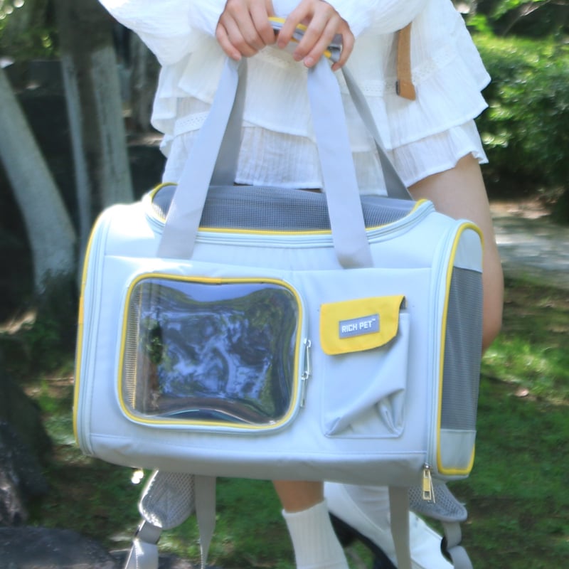 Чанта за котка на рамо от Oxford материал, преносима дишаща чанта за пътуване, произход Jiangxi, модел с букви