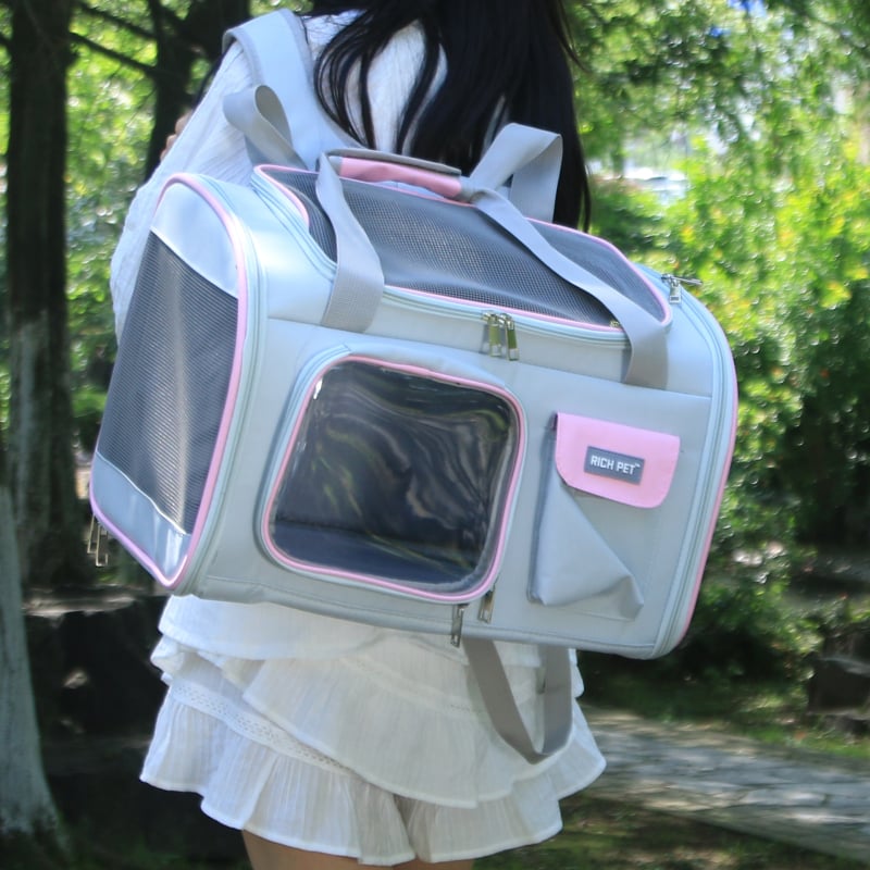 Чанта за котка на рамо от Oxford материал, преносима дишаща чанта за пътуване, произход Jiangxi, модел с букви