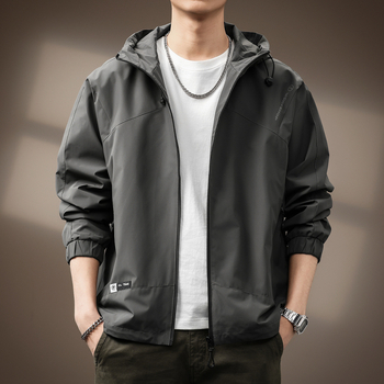 Muška kapuljača za vanjske poslove, corduroy tkanina, glavni materijal Rabbit fur, podstava poliester, zatvarač sprijeda, ležerni kroj, više džepova, proljeće 2025