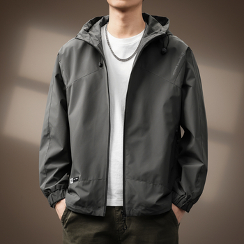 Muška kapuljača za vanjske poslove, corduroy tkanina, glavni materijal Rabbit fur, podstava poliester, zatvarač sprijeda, ležerni kroj, više džepova, proljeće 2025