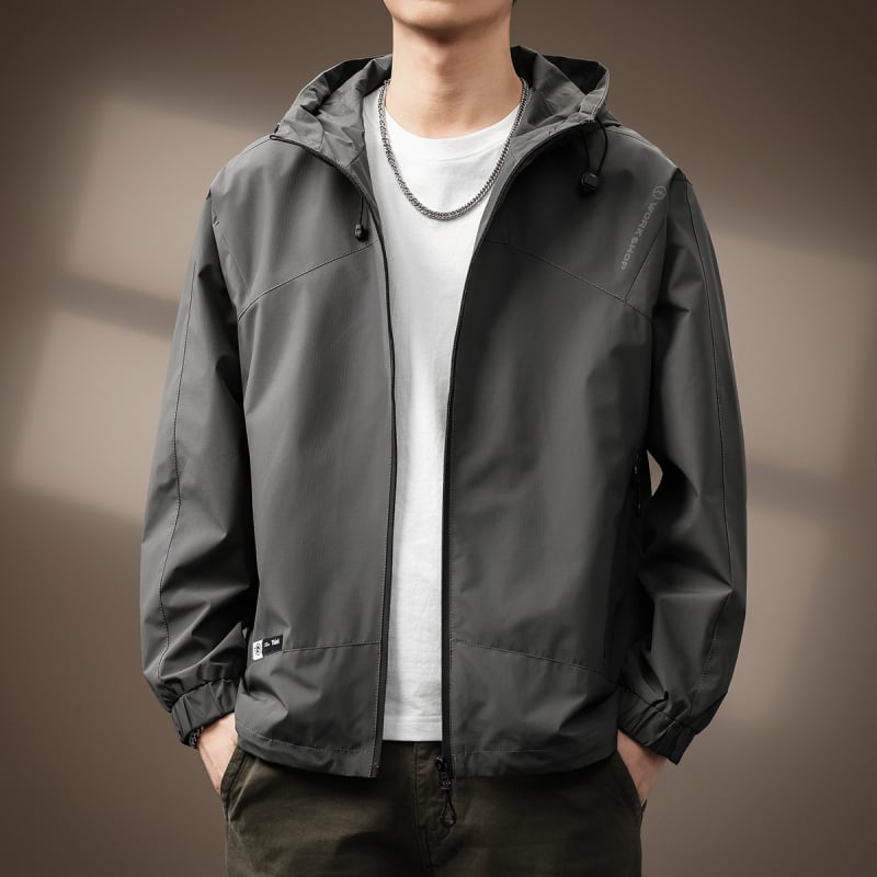 Muška kapuljača za vanjske poslove, corduroy tkanina, glavni materijal Rabbit fur, podstava poliester, zatvarač sprijeda, ležerni kroj, više džepova, proljeće 2025