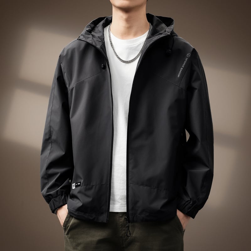 Muška kapuljača za vanjske poslove, corduroy tkanina, glavni materijal Rabbit fur, podstava poliester, zatvarač sprijeda, ležerni kroj, više džepova, proljeće 2025