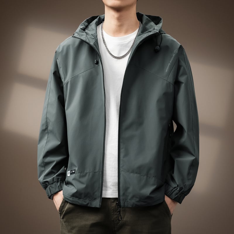 Muška kapuljača za vanjske poslove, corduroy tkanina, glavni materijal Rabbit fur, podstava poliester, zatvarač sprijeda, ležerni kroj, više džepova, proljeće 2025