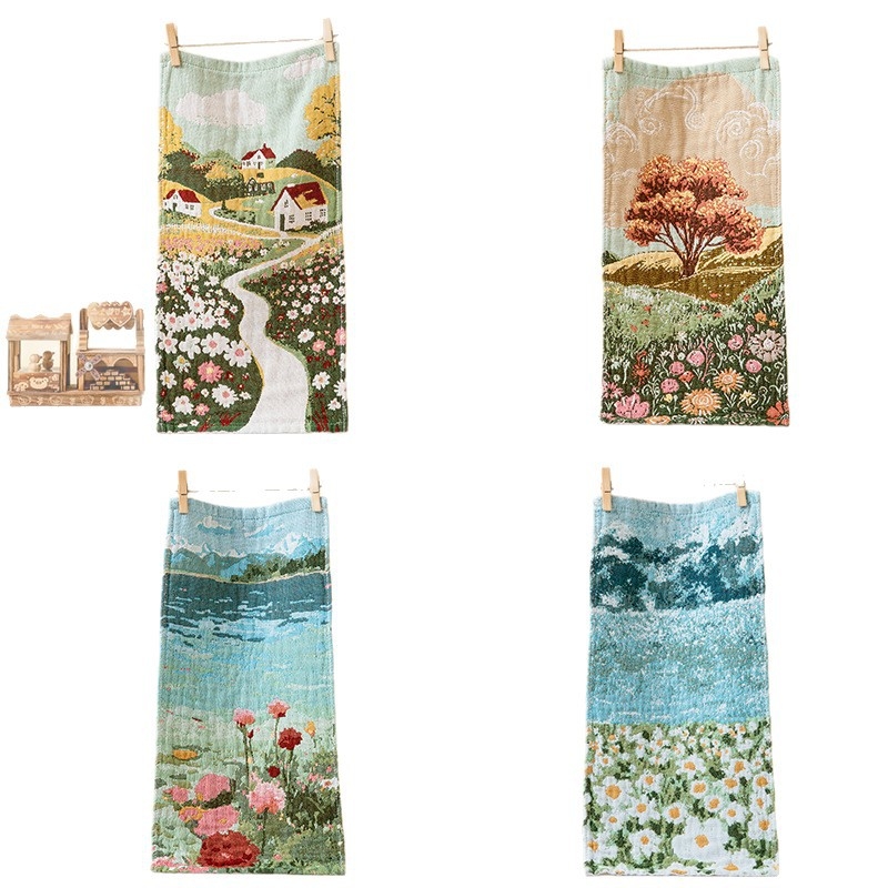 Dječji ručnik za lice, 100% pamuk, 60 g, 32-ply vlakno, jacquard tkanje, apsorpcija 0–5 s