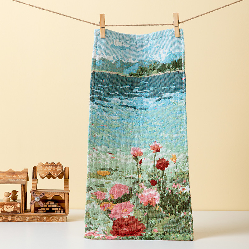 Dječji ručnik za lice, 100% pamuk, 60 g, 32-ply vlakno, jacquard tkanje, apsorpcija 0–5 s