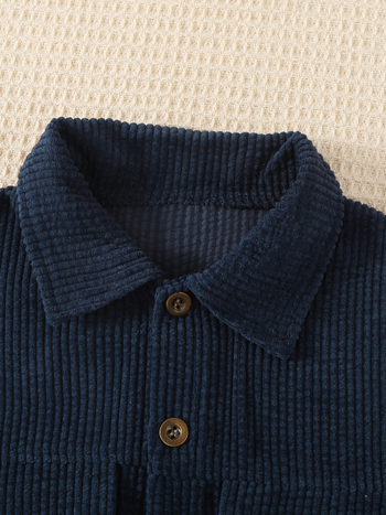 Corduroy dječji trodjelni kostim s prslukom i hlačama, dugih rukava, za djecu 3–8 godina