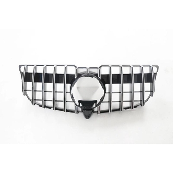 Mercedes-Benz GLK 2013-2015 γρίλια εμπρός με σχέδιο αστέρι GT, ABS πλαστικό, τοποθέτηση σε προφυλακτήρα