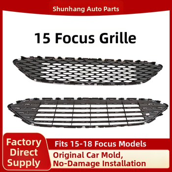 Grilă frontală JONY din ABS cu model fagure pentru Ford Focus 2015-2018, montaj pe bara, Piesă F1EB-8200-A