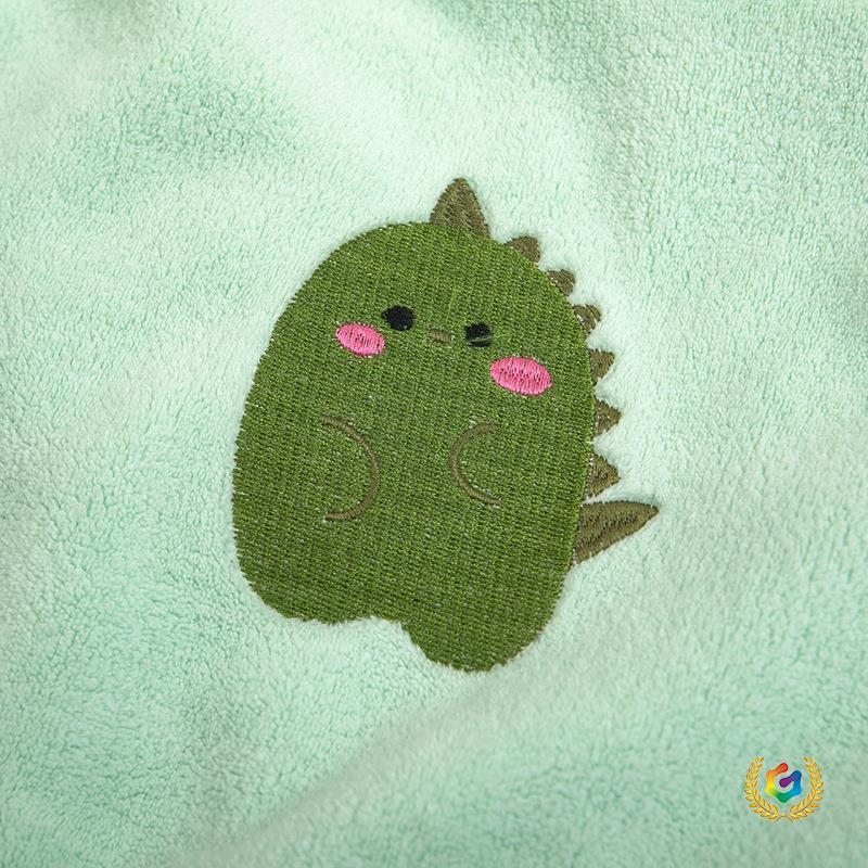 Dječji ručnik za kupanje od koralnog velura, 150D, izvezen uzorak, brzo se suši, za dojenčad