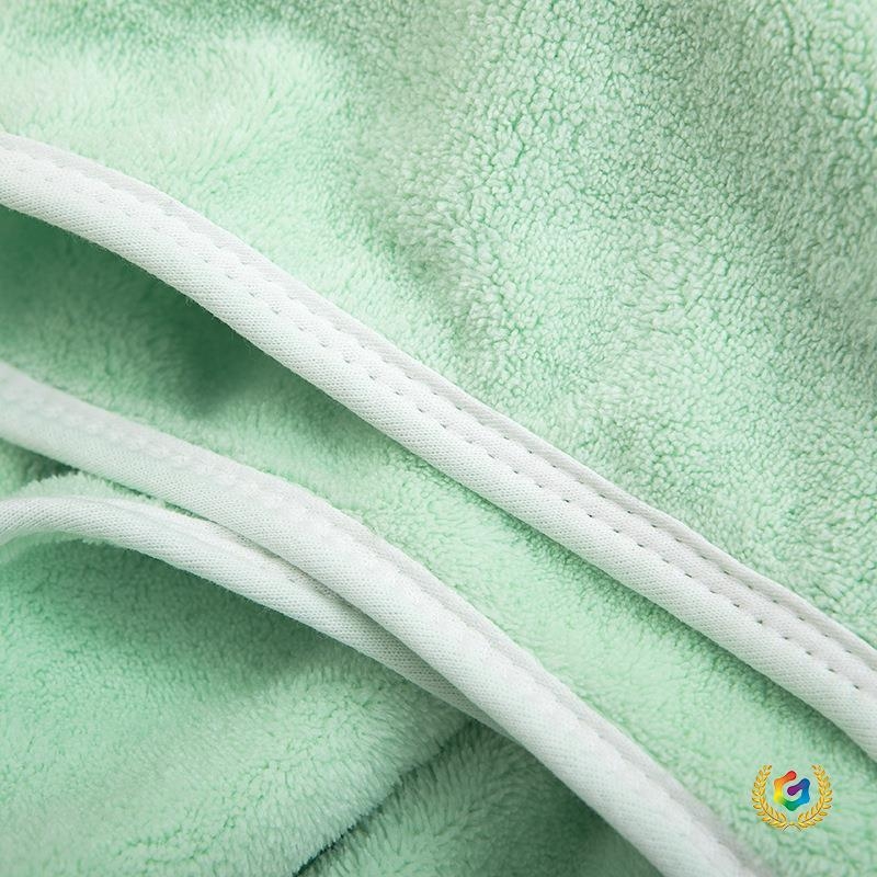 Dječji ručnik za kupanje od koralnog velura, 150D, izvezen uzorak, brzo se suši, za dojenčad