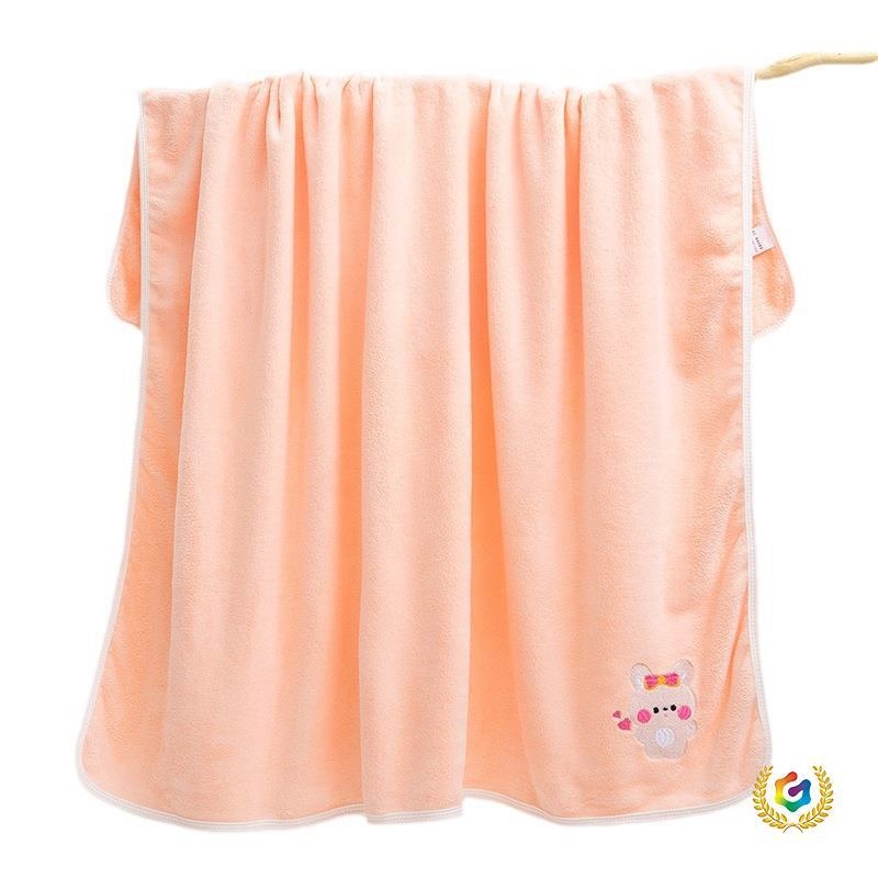 Dječji ručnik za kupanje od koralnog velura, 150D, izvezen uzorak, brzo se suši, za dojenčad