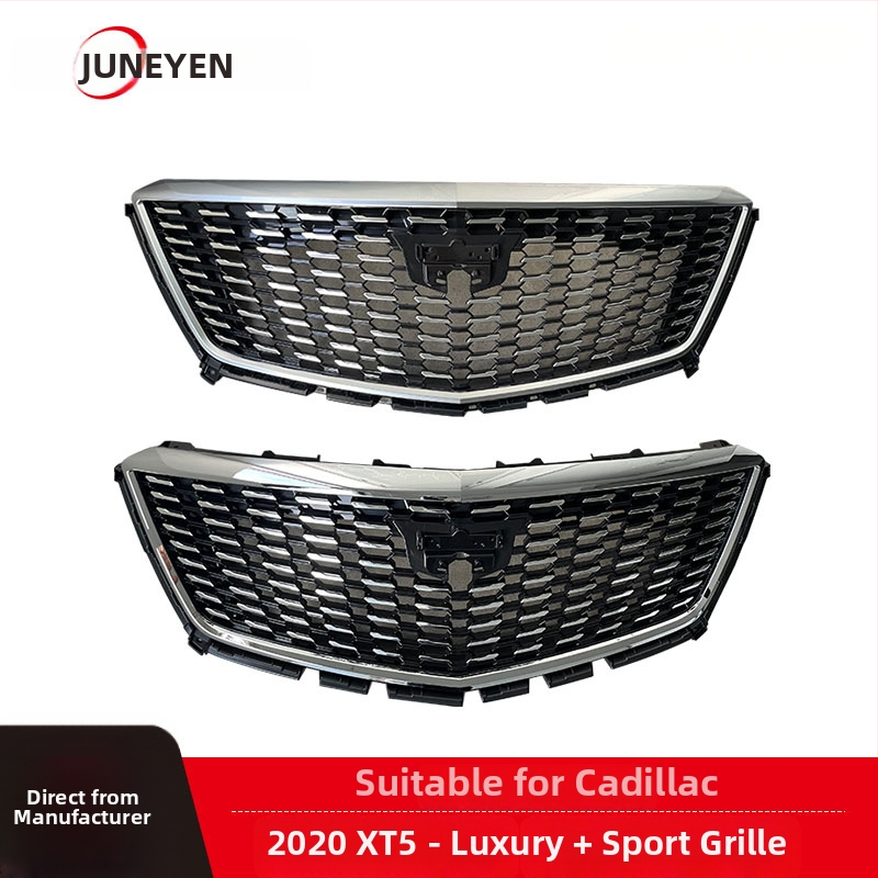 Predná mriežka Cadillac XT5 2020–2022, ABS plast, montáž na nárazník