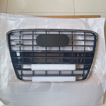 Audi A8D4 Grilă frontală pentru bara de protecție (2011-2014) – ABS plastic, montaj pe bară, Nr. piesă D4