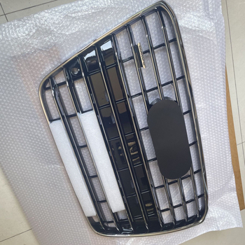 Audi A8D4 Grilă frontală pentru bara de protecție (2011-2014) – ABS plastic, montaj pe bară, Nr. piesă D4