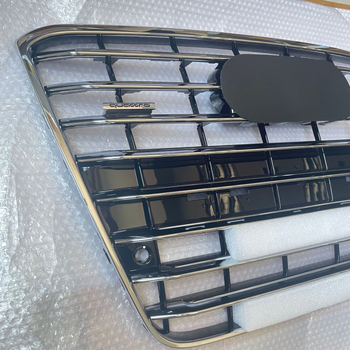 Audi A8D4 Grilă frontală pentru bara de protecție (2011-2014) – ABS plastic, montaj pe bară, Nr. piesă D4