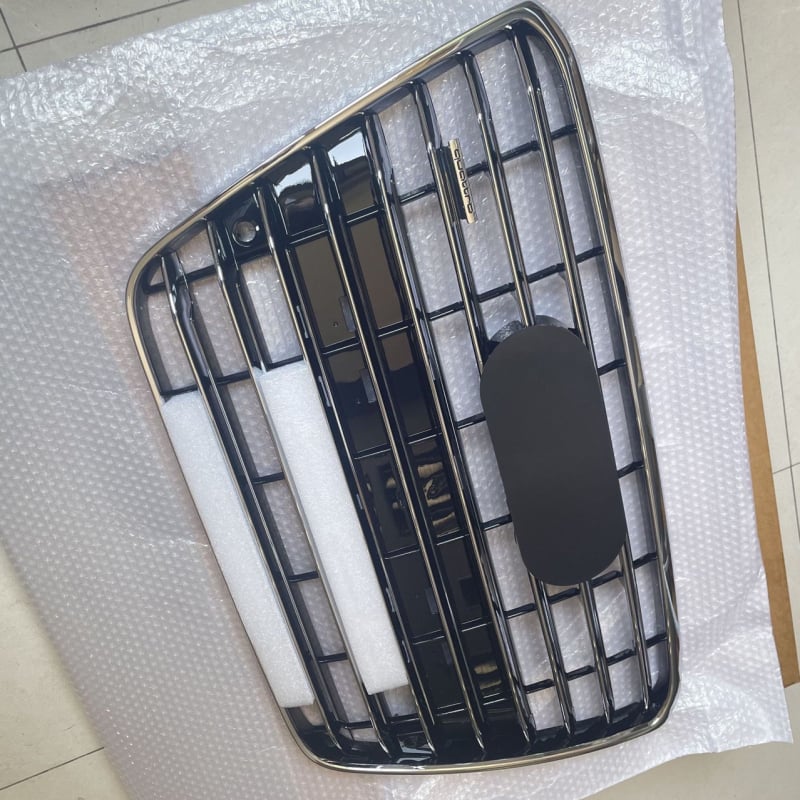 Audi A8D4 Grilă frontală pentru bara de protecție (2011-2014) – ABS plastic, montaj pe bară, Nr. piesă D4
