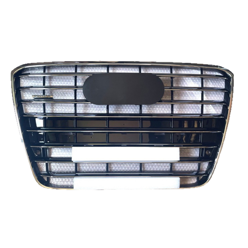 Audi A8D4 Grilă frontală pentru bara de protecție (2011-2014) – ABS plastic, montaj pe bară, Nr. piesă D4