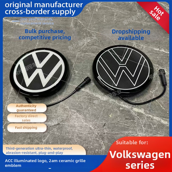 SvetlAjúce VW logo pre Sagitar, Passat, Magotan, Golf a Tiguan L – ABS plast; inštalácia v chladiacej zóne; kompatibilné s modelmi 2012–2025; neovplyvňuje ACC
