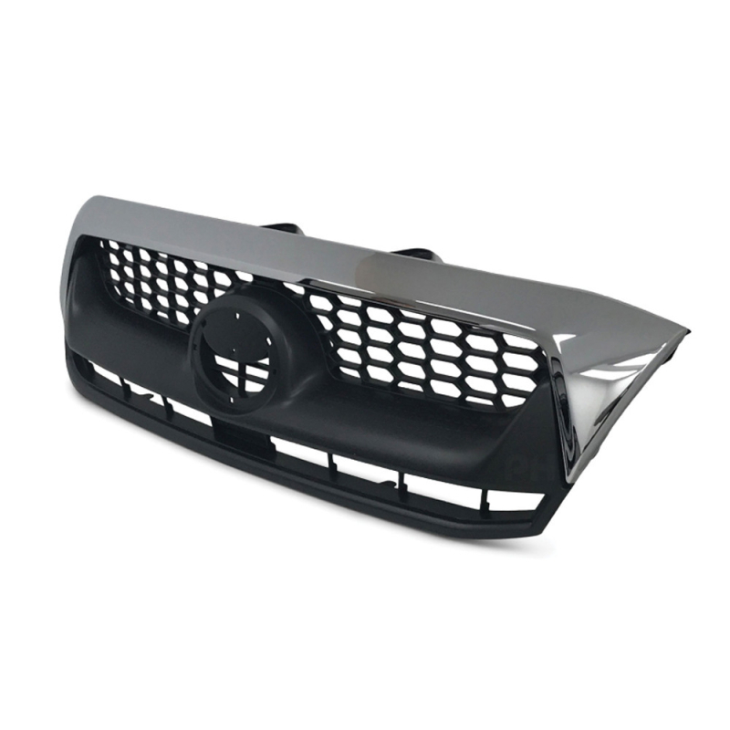 Prednja rešetka sklop za Toyota Hilux Vigo (2008-2011), ABS plast, ugradnja na branik, ventilirana rešetka