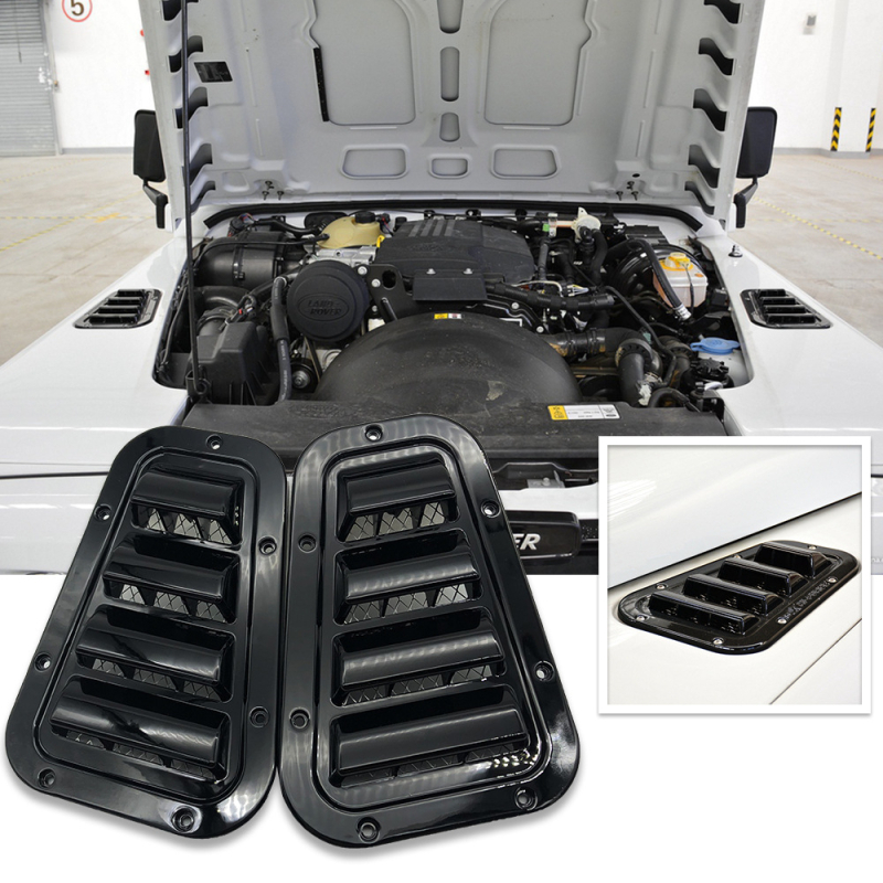 ABS plastični poklopac izlaza zraka za Land Rover Defender (2003-2019), montaža na haubu, kompatibilan s automatskim mjenjačem