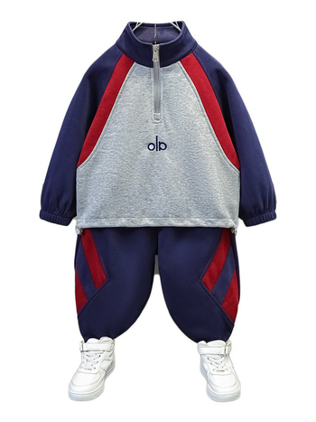 Dječji jesenski dvodijelni sportski set, korejskog stila, 65% pamuk, za djecu 3–8 godina
