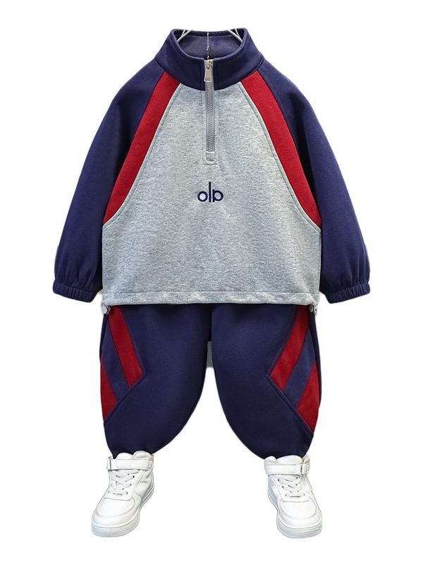 Dječji jesenski dvodijelni sportski set, korejskog stila, 65% pamuk, za djecu 3–8 godina