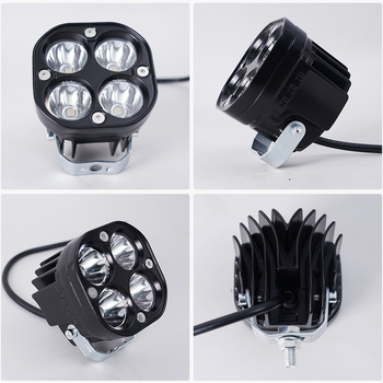 LED radna svjetiljka u obliku četverolistnog klovera za motocikle i terenska vozila, 18W, aluminijsko kućište, 12-80V