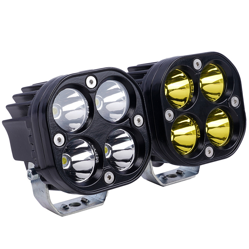 LED radna svjetiljka u obliku četverolistnog klovera za motocikle i terenska vozila, 18W, aluminijsko kućište, 12-80V