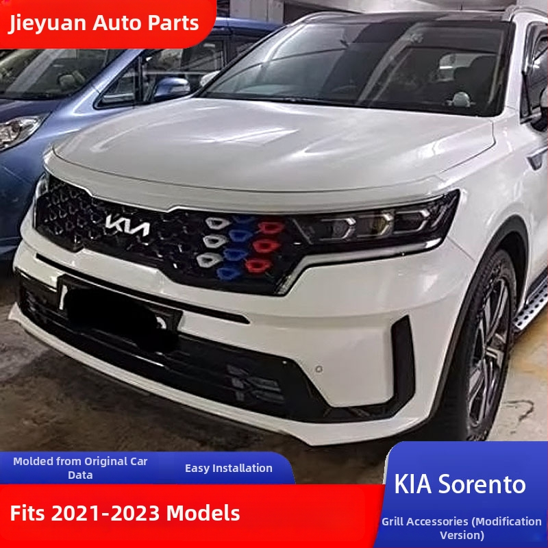 Kia Sorento 2021-2023 prednja dekorativna mreža, ABS plast, središnja rešetka, Dodatak 4545