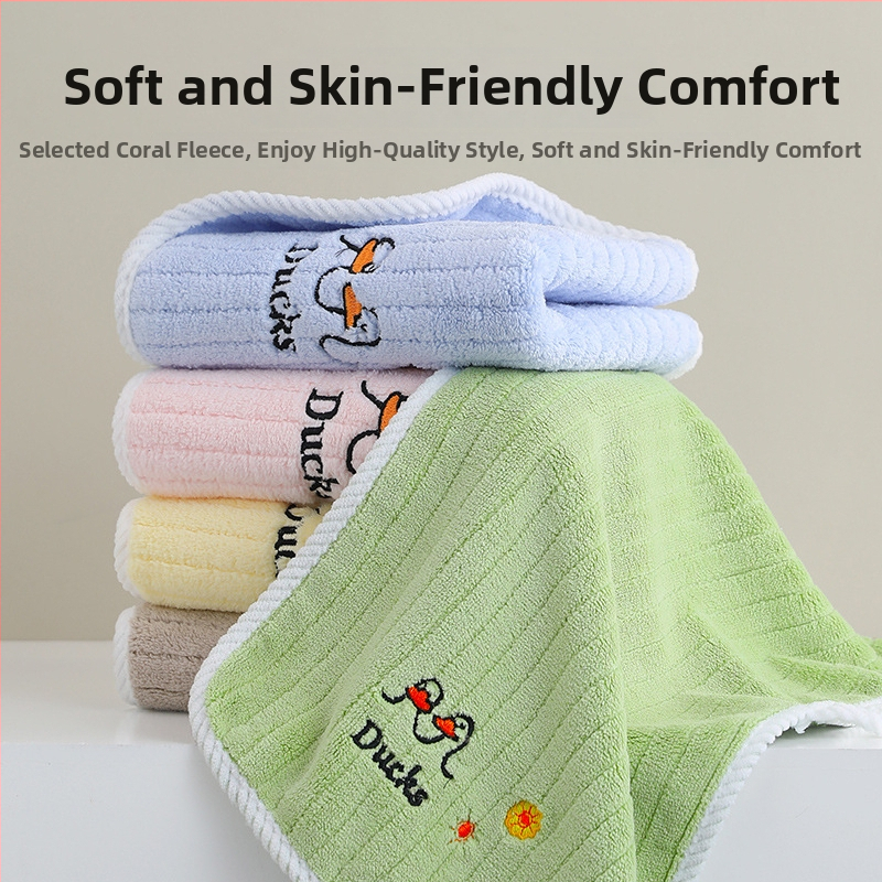 3-pack detských uterákov z Coral fleece, rýchloschnúce, 150D, 50–80 g na uterák, Cut Velvet povrch